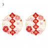 1 Pair Chinese Style Static Stickers Glass Window Door Paper Cut New Year Decor