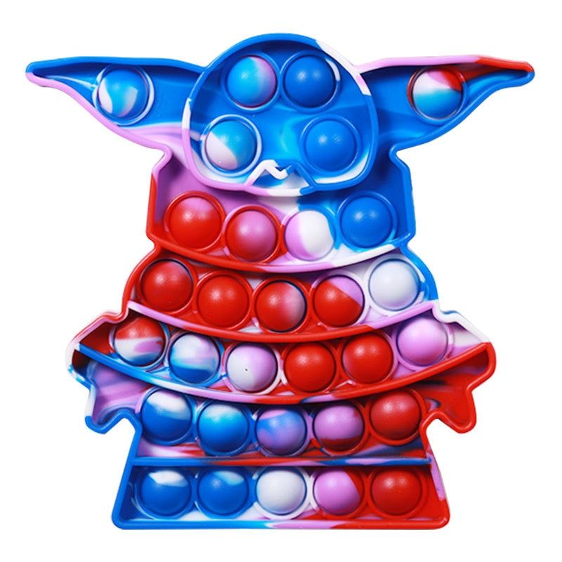 Push Bubble Sensory Stitch Shape Fidget  Anti-Stress  Kids Special Autism Needs Stress  Silicone Toy