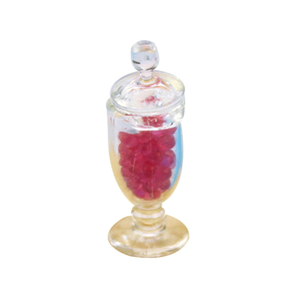 Doll House Miniature Realistic Candy Jar Resin Figurine Table Decor Photo Props