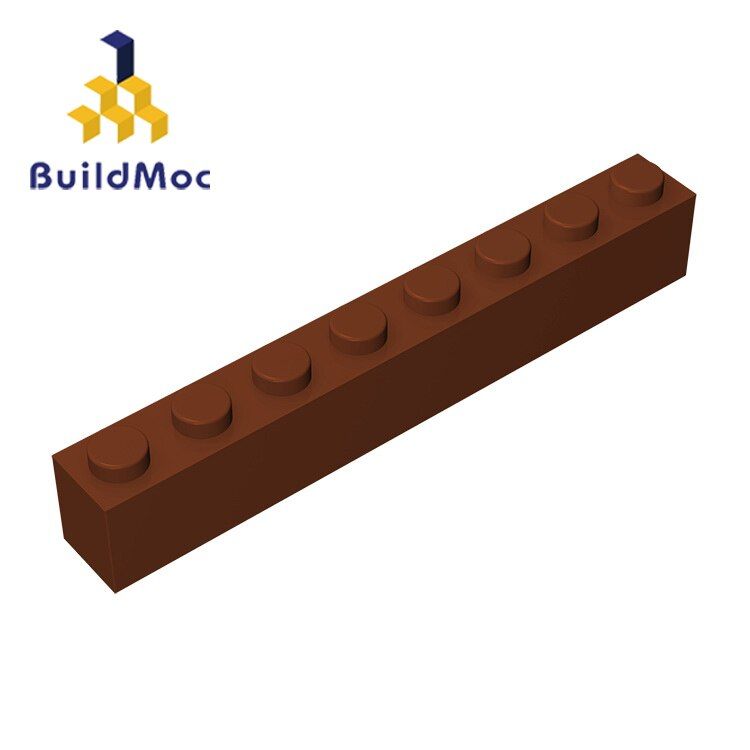 BuildMOC Compatible Assembles Particles 3008 1x8 For Building Blocks Parts DIY LOGO Educational Tech Parts Toys
