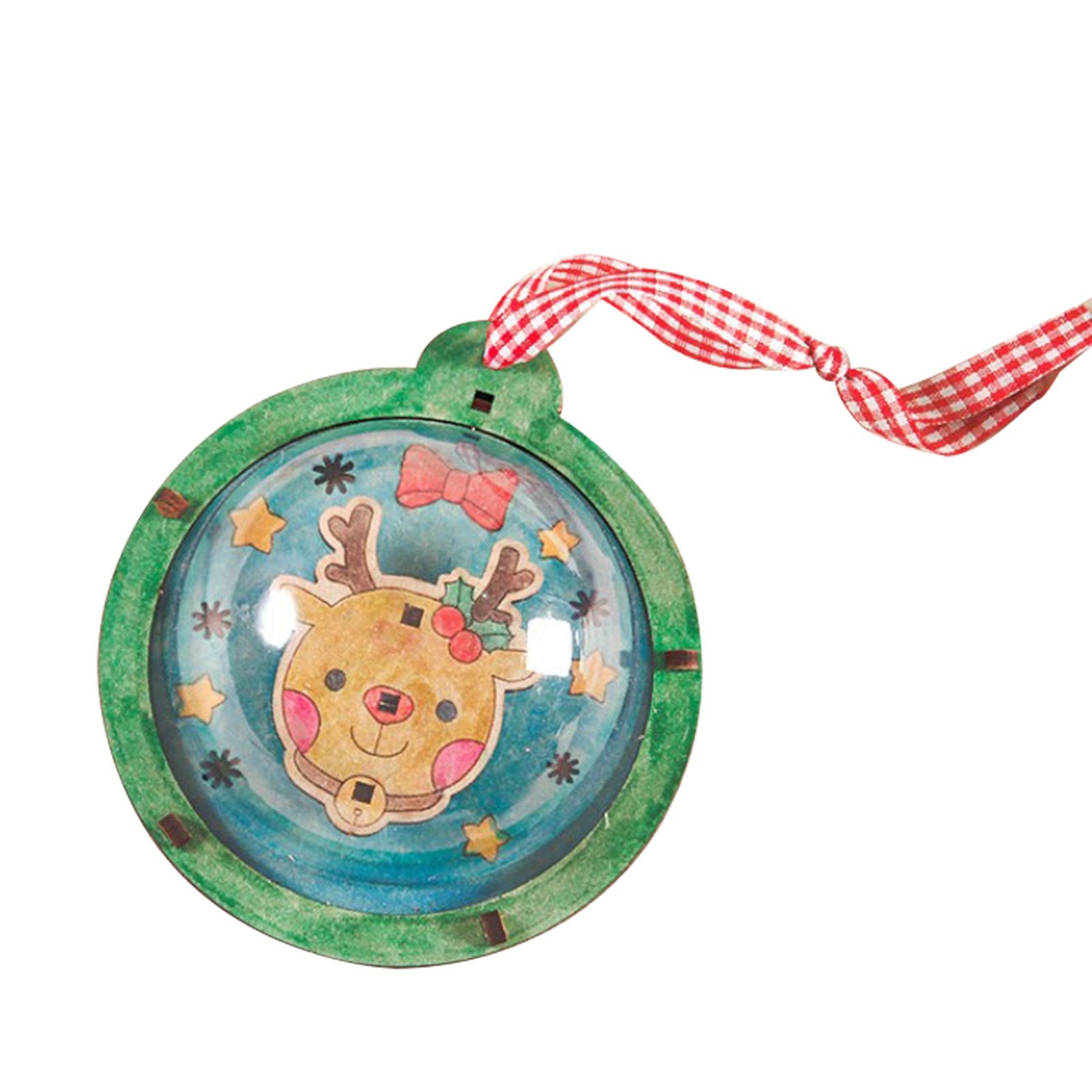 Christmas Pendant with Lanyard Unfinished Christmas Wooden Pendant