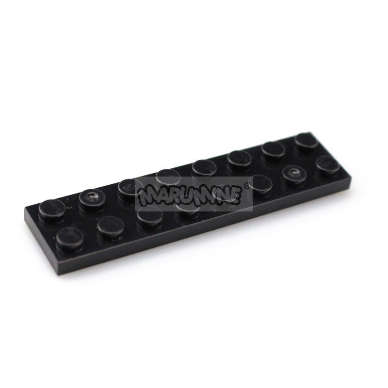 MARUMINE 3034 Building Blocks 2 x 8 Dots Plate 80PCS Creator MOC Bricks Bulk Parts Accessories Educational DIY Toys for Kids