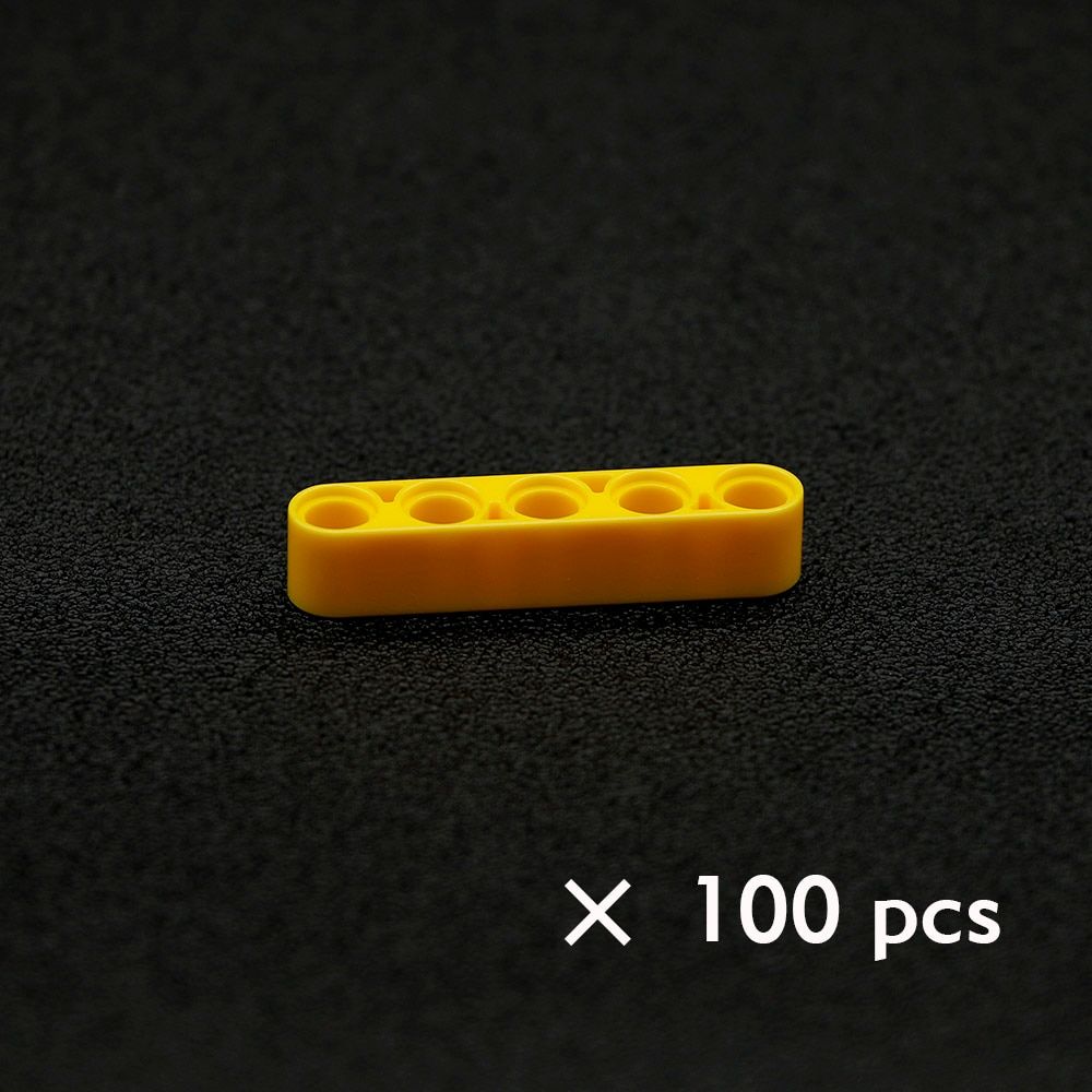 100pcs MOC Bricks Technic parts Liftarm 1x5 Thick Beam kid DIY Educational Mindstorm Toy 32316 echnic Bulk Parts Building Blocks
