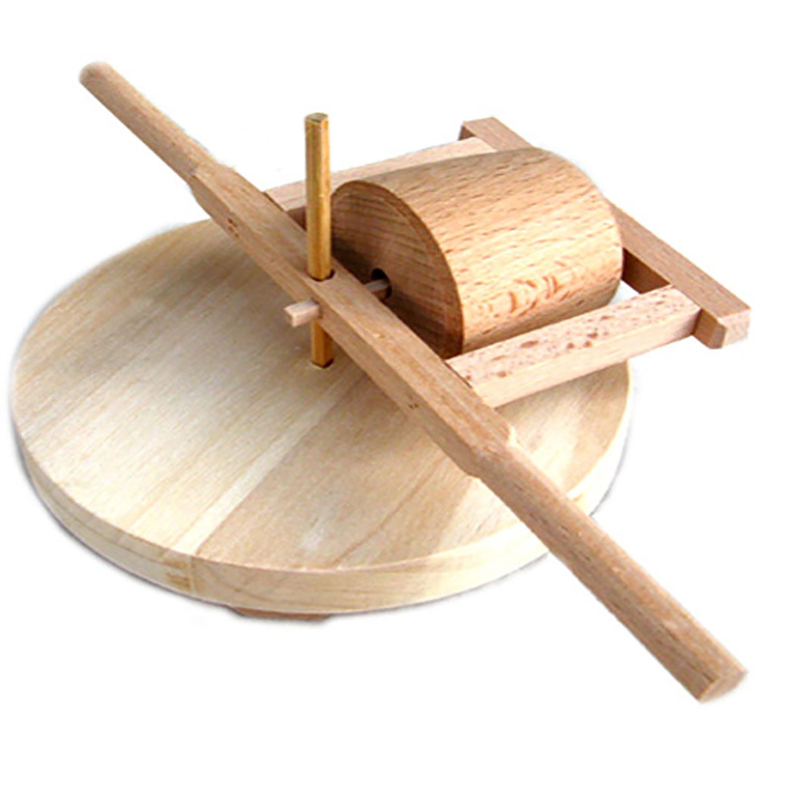 Wooden Model Ornamental Safe Mini Simulation Stone Roller for Decoration