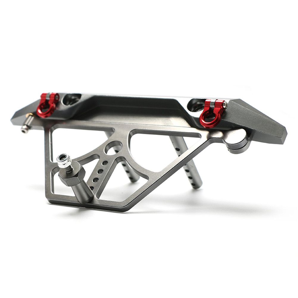 Yfashion RC Axail SCX10 Rear Bumper Spare ire Rack Winch Hook for 1/10 RC er Car RC4WD D90 Aluminum Alloy Upgrade Part