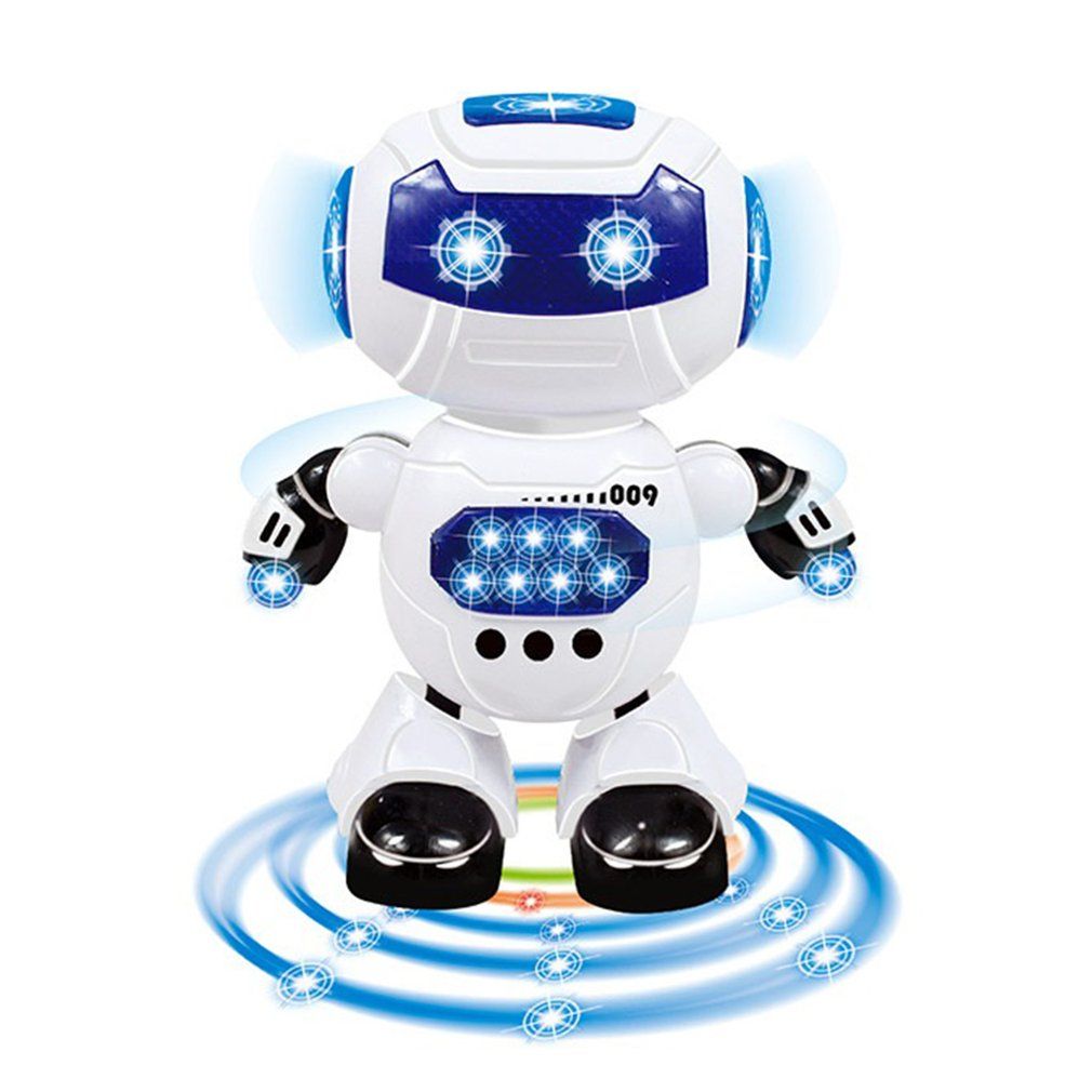 Toys For Children Dance And Music Robot Action Children'S Electric Toys White