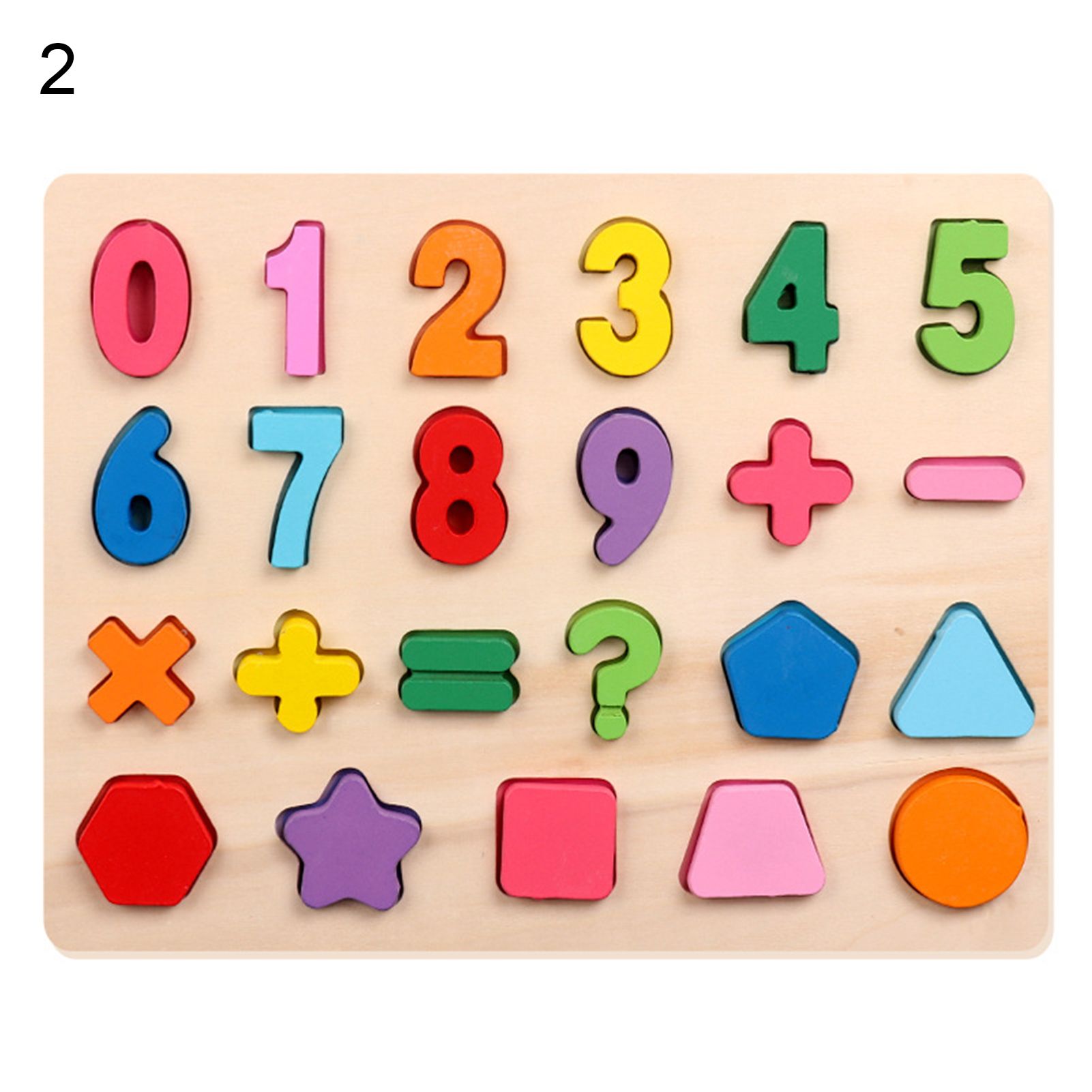 Alphabet ABC Numbers Wooden Puzzles Board Educational Children Toy Learning Gift