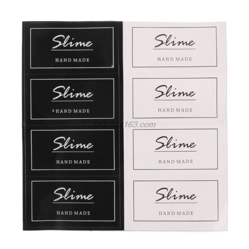 OOTDTY Hot Sell  Slime Containers Sticker Storage Box Sticker Slime Supplies DIY Accessories