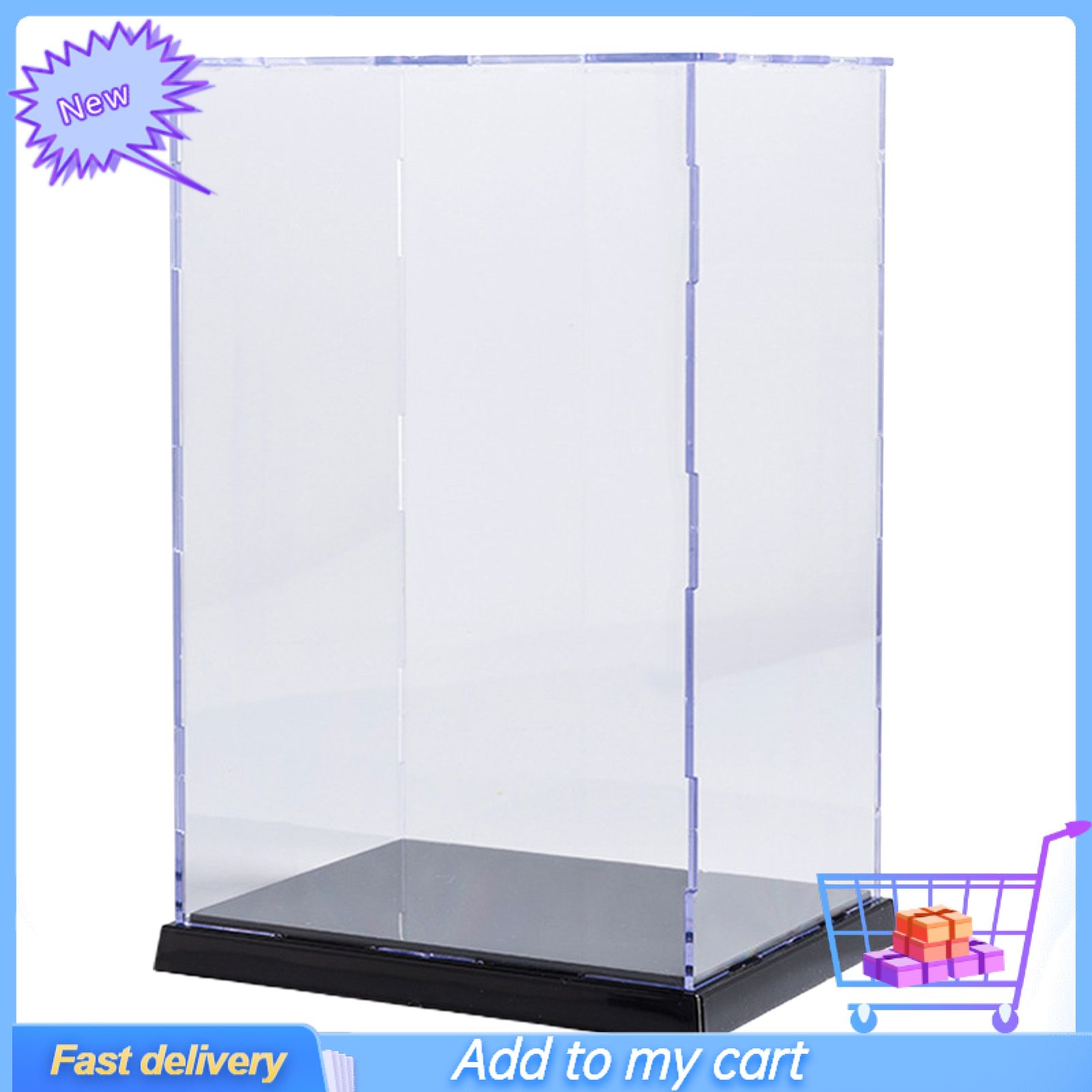 Display Cabinet Versatile Anti-dust Acrylic Display Storage Cube Showcase for Toys