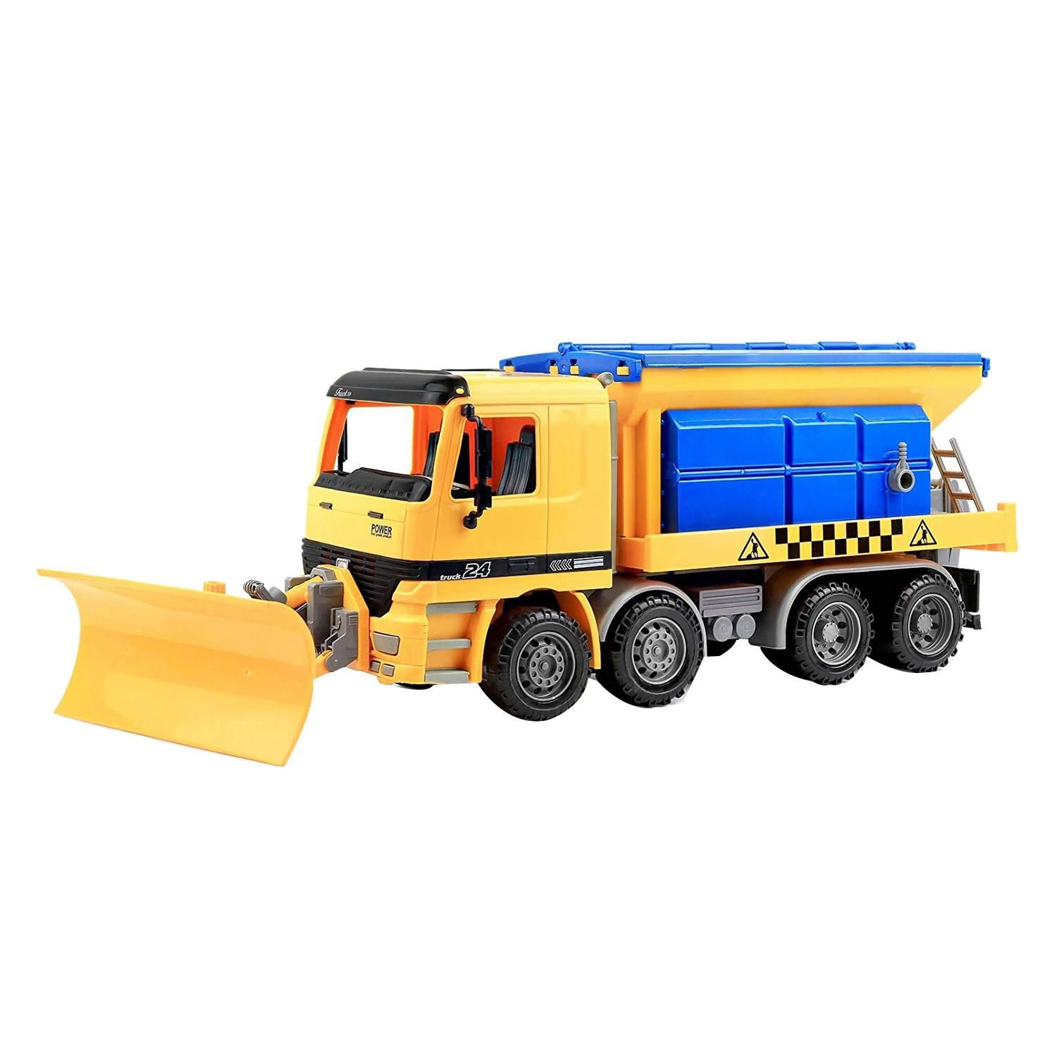 Friction Powered Snow Removal Plow Truck Construction Toy