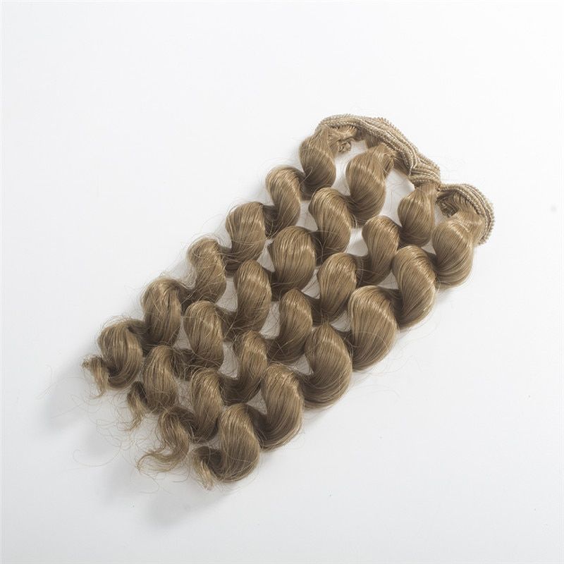 1pcs 20cm*100CM natural heavy curls wigs/hair For 1/3 1/4 1/6 BJD/SD doll accessories