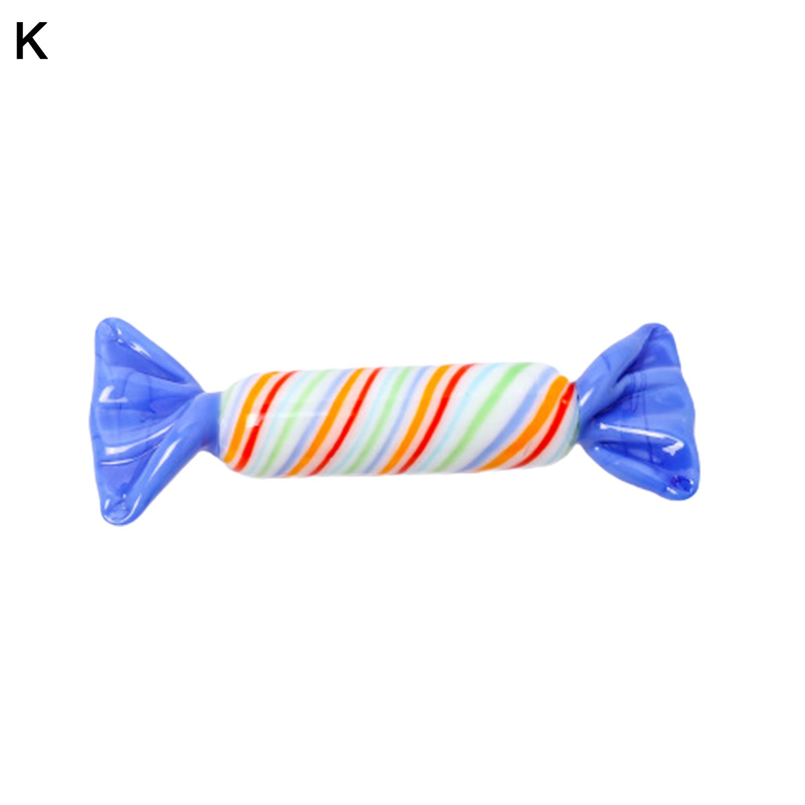 Candy Ornament Handmade Party Favors Glass Simulation Candy Model Home Decor for Desktop