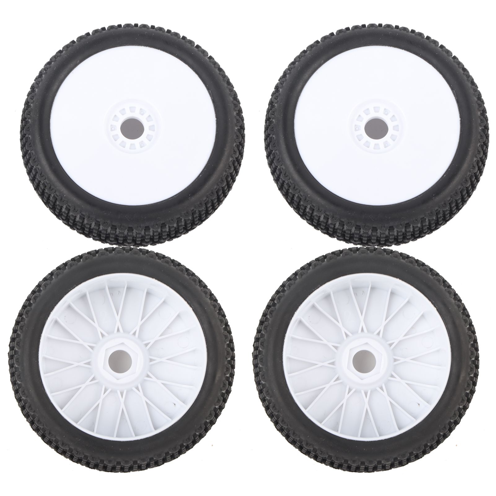 RC Rubber Tires Practical 1:8 Durable 4Pcs Car Strong Model
