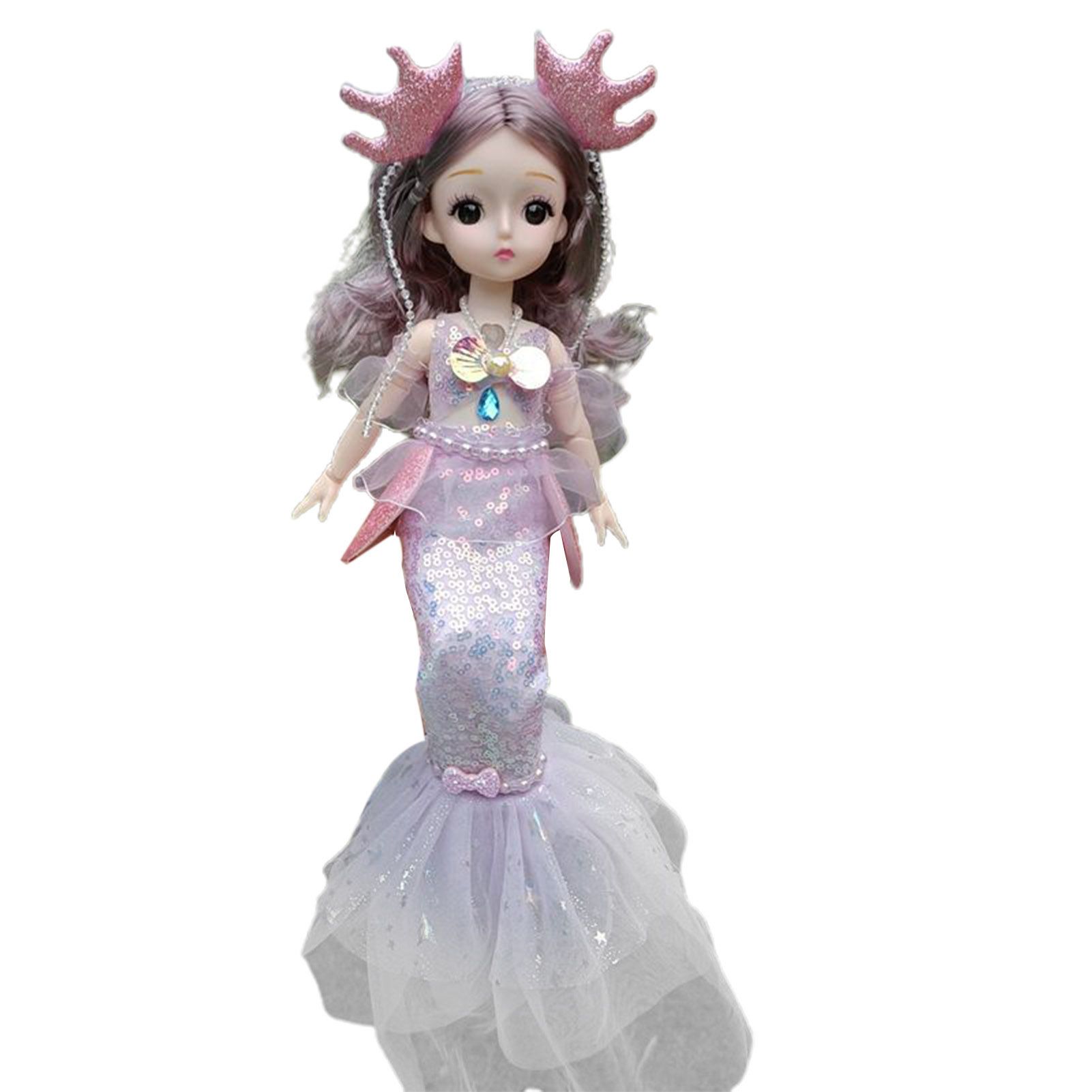Cute Super Dollfie Toy Vivid Expression Magical Girl Ball Jointed Doll with Music