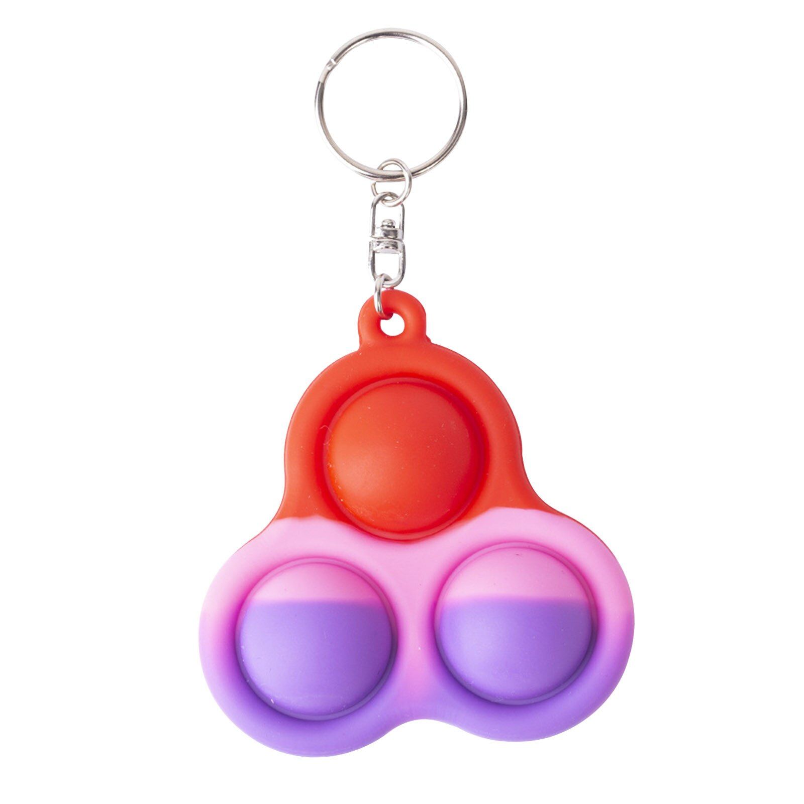 Keychain Children  Fidget Toys Color Push Bubble Sensory Toy Mini Antistress Pops Fidget Toys To Relieve Autism