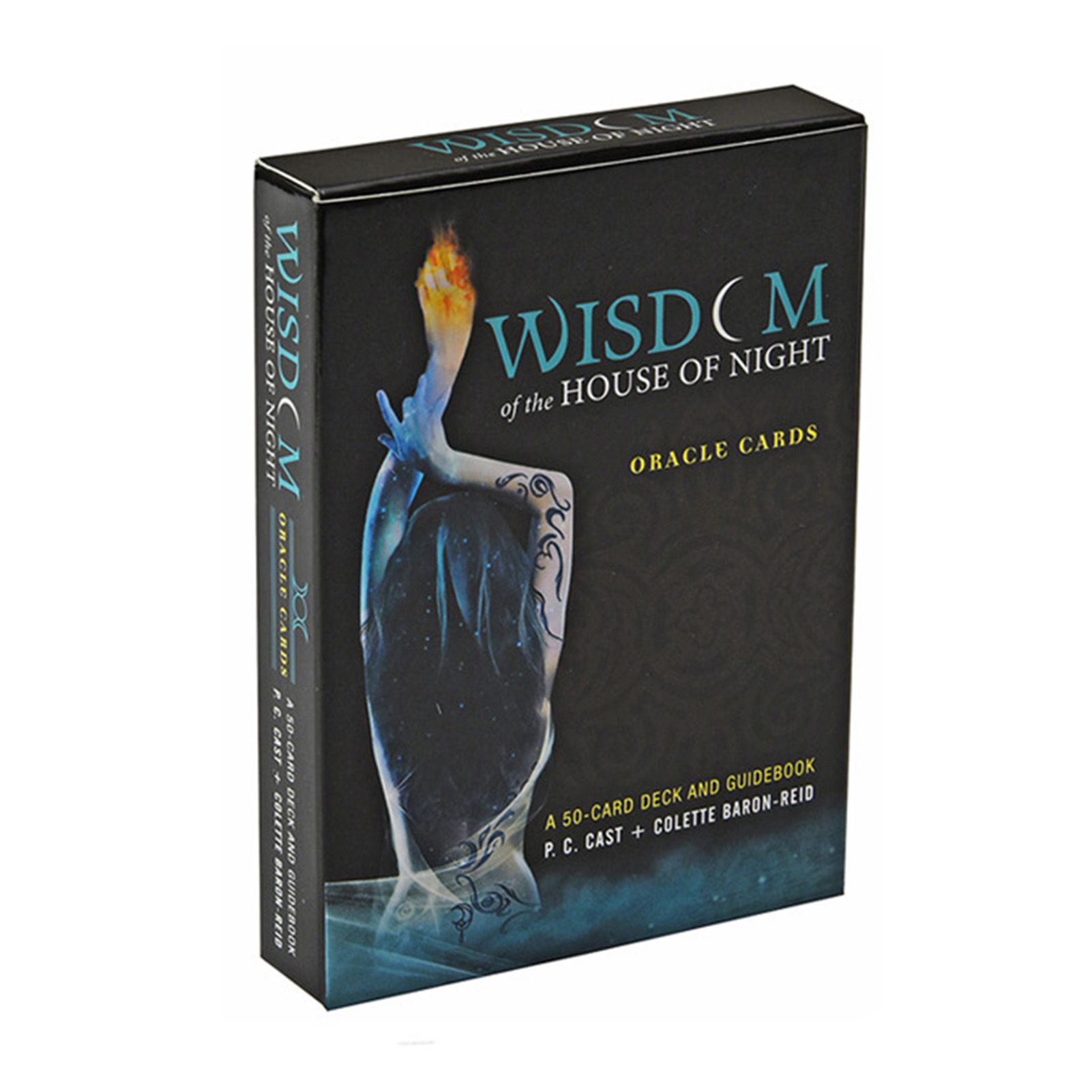 50Pcs/Set Tarot Funny Magical English Printed Night House Wisdom Tarot for Gift
