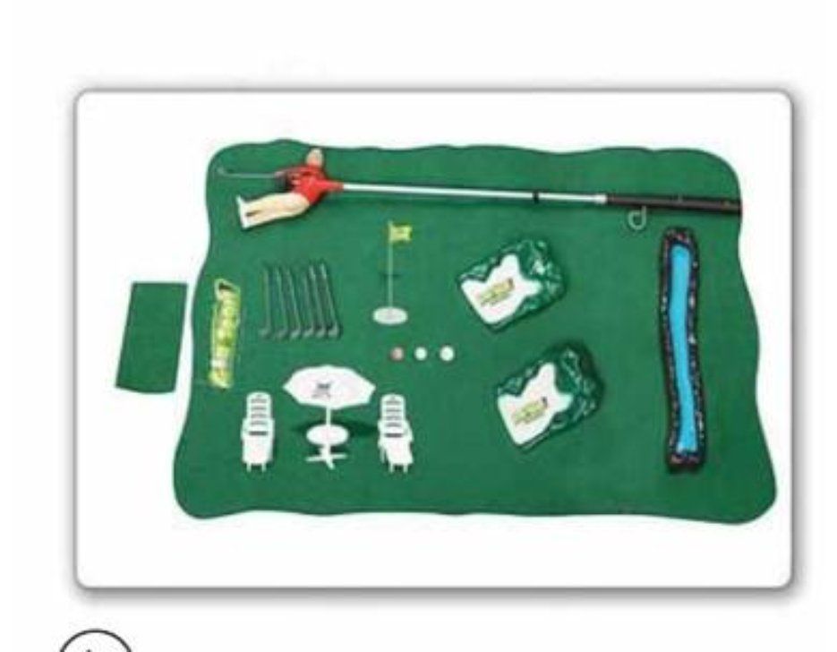 Children's Golf Club Mini Doll Toy Set Funny And Portable Golf Doll Set