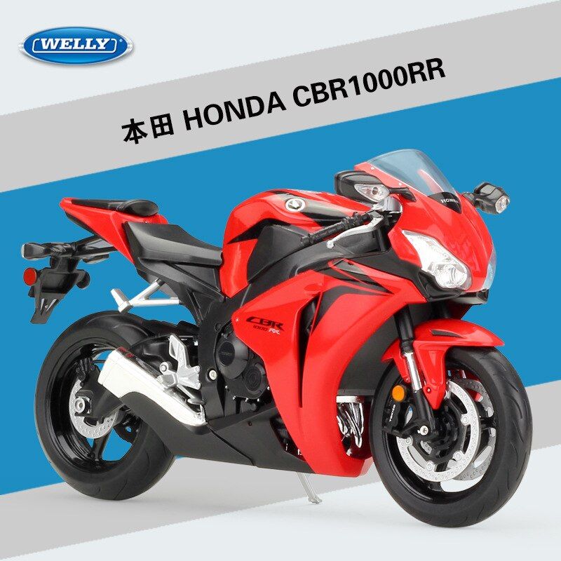 WELLY 1:10 Model Car Simulation Alloy Metal Toy Motorcycle Children's Toy Gift Collection Model Toy HONDA CBR1000RR