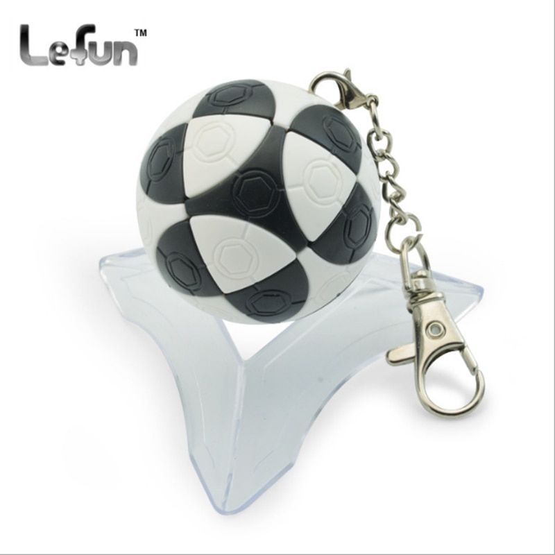Lefun Mini Magic Balls Cubes Magnetic Balls Football Toys Keychain Magic 3x3 Cube Games for Kids Finger Toys Puzzle Ring Gifts