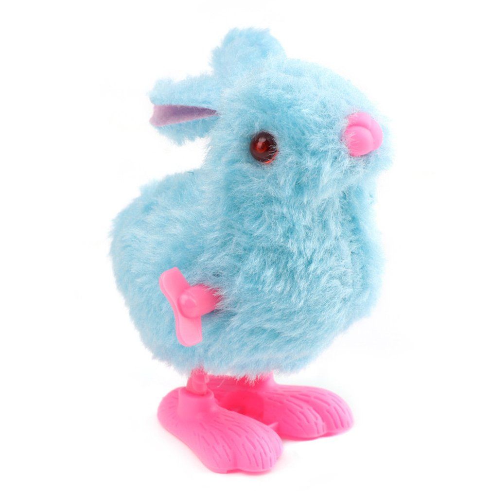 Cute Plush Rabbit Children's Toy Simulation White Rabbit Toy Wind-up Bunny Toy
