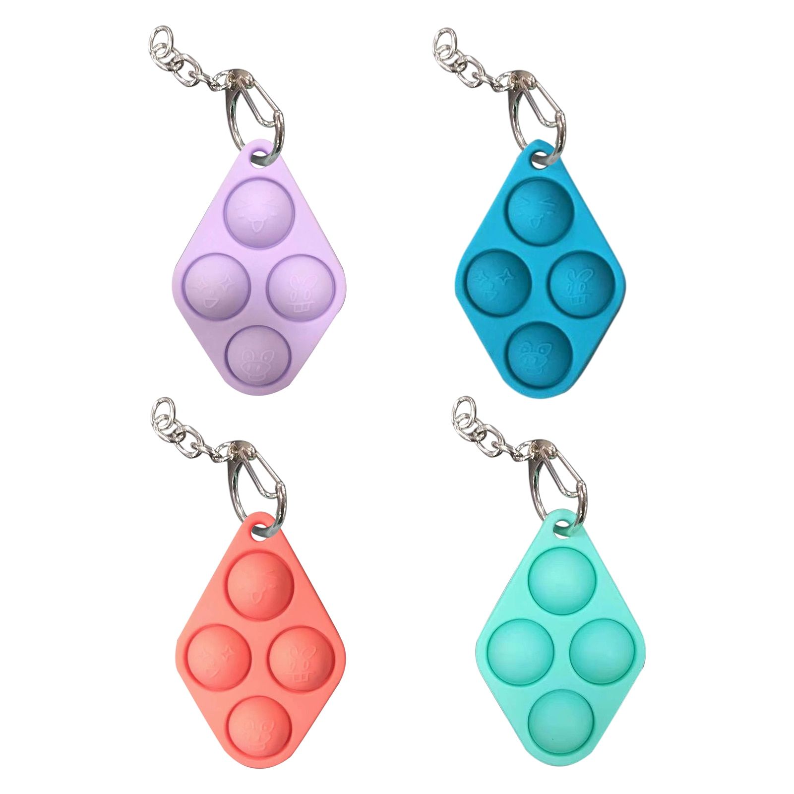 Stress Relief Toy Squeeze Bubble Sensory Toys Keychain Pendant Stress Relief Toy Squeeze Bubble Sensory Toys Keychain Pendant