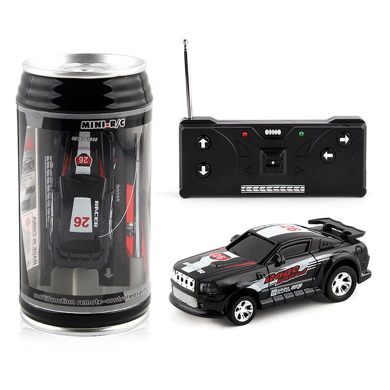 Portable Creative Coke Can Remote Control Car Racing Car With Light Effect