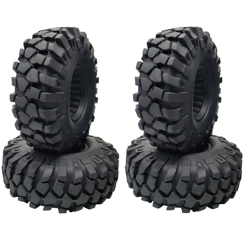 4PCS 1.9 inch Rubber Tyre 1.9 Wheel Tires 108X40MM for 1/10 RC Crawler Traxxas TRX4 Axial SCX10 III AXI03007 90046 Tik Tok