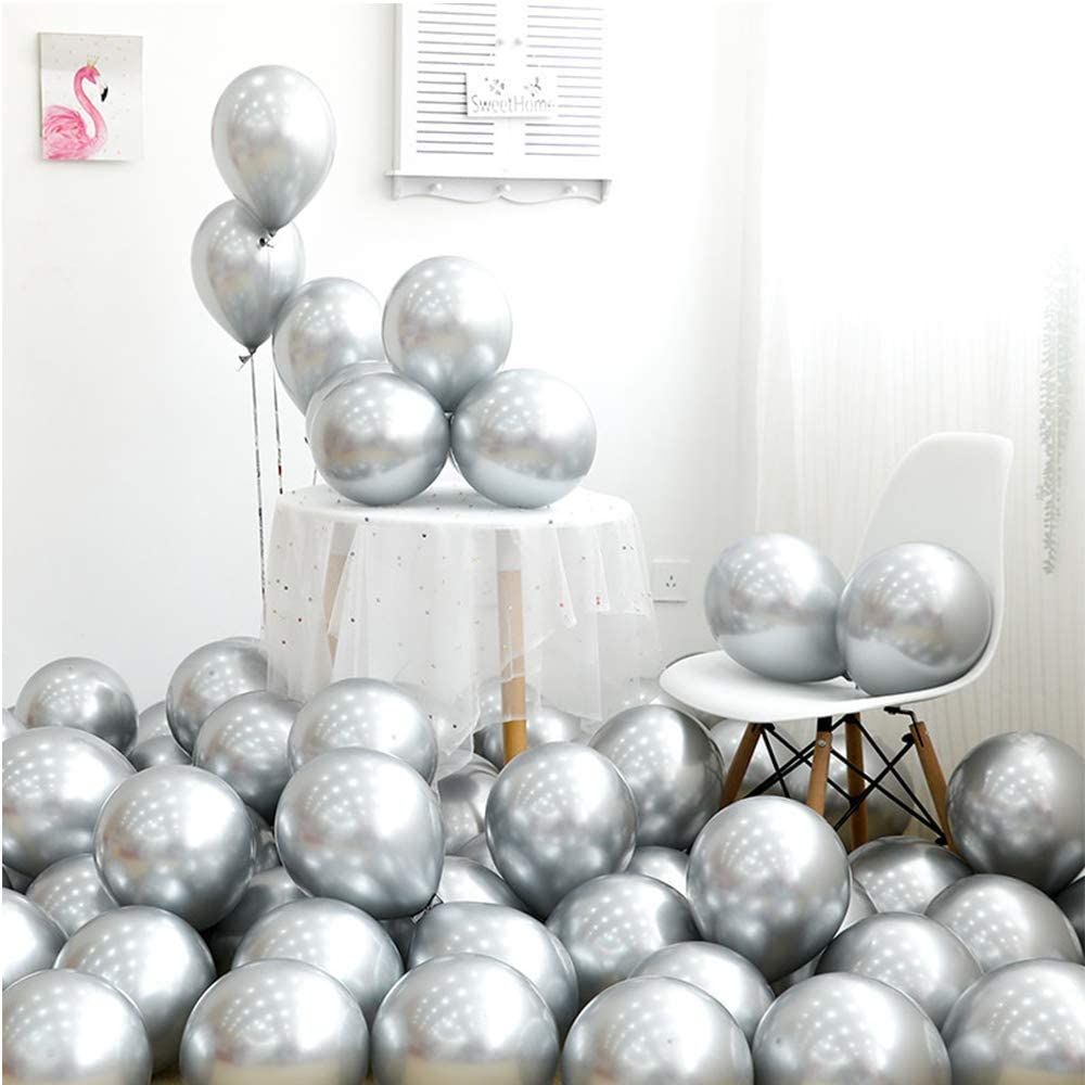 Monty Balloon 10 pieces (Silver)