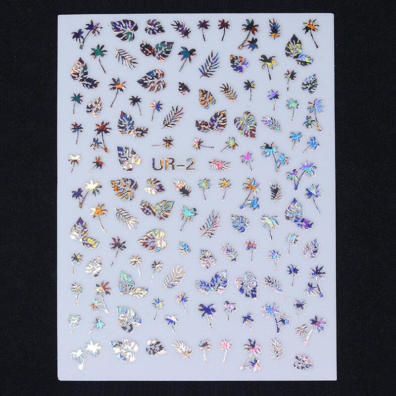 1 Sheet 3D Nail Sticker Stamping Series Star Cycle Serpentine Transfer Beautiful Decals Decoration Adhesive Nail Art Sticker