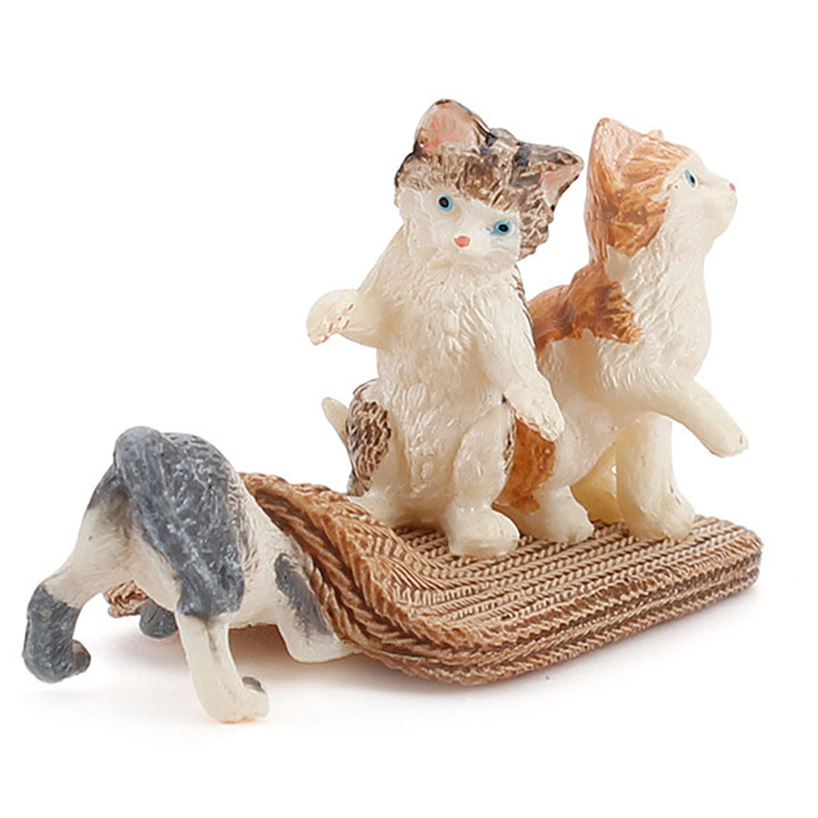 Kitten Toy Mini Children Education PVC Simulation Cat Model Ornament for Home