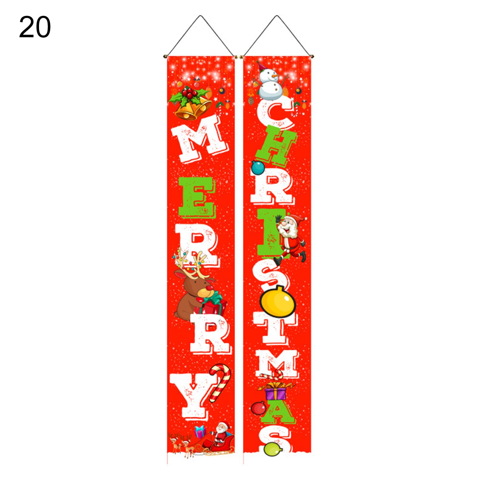 Couplet Decor Universal Colorful Christmas Banner Decor Party Prop