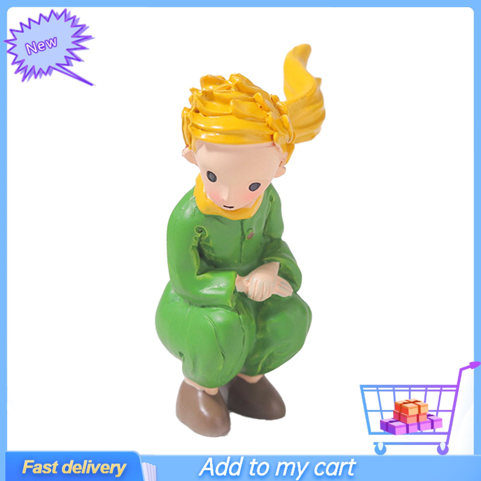 Anime Figurine Colorful Decorative Cartoon Little Prince Figurine Toy for Gift