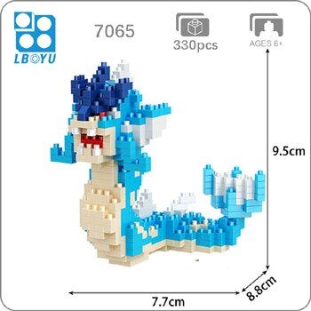 7064-7119 Small Block Oddish Jigglypuff Cyndaquil Beedrill Krabby Gyarados Butterfree DIY Mini Diamond Blocks Building Toy