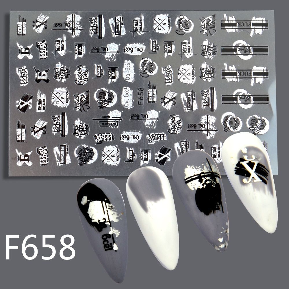LCJ 3D Summer Fruit Slider on Nails Letter Sticker Decals Flamingo Design Adhesive Manicure Tips Nail Art Decorations
