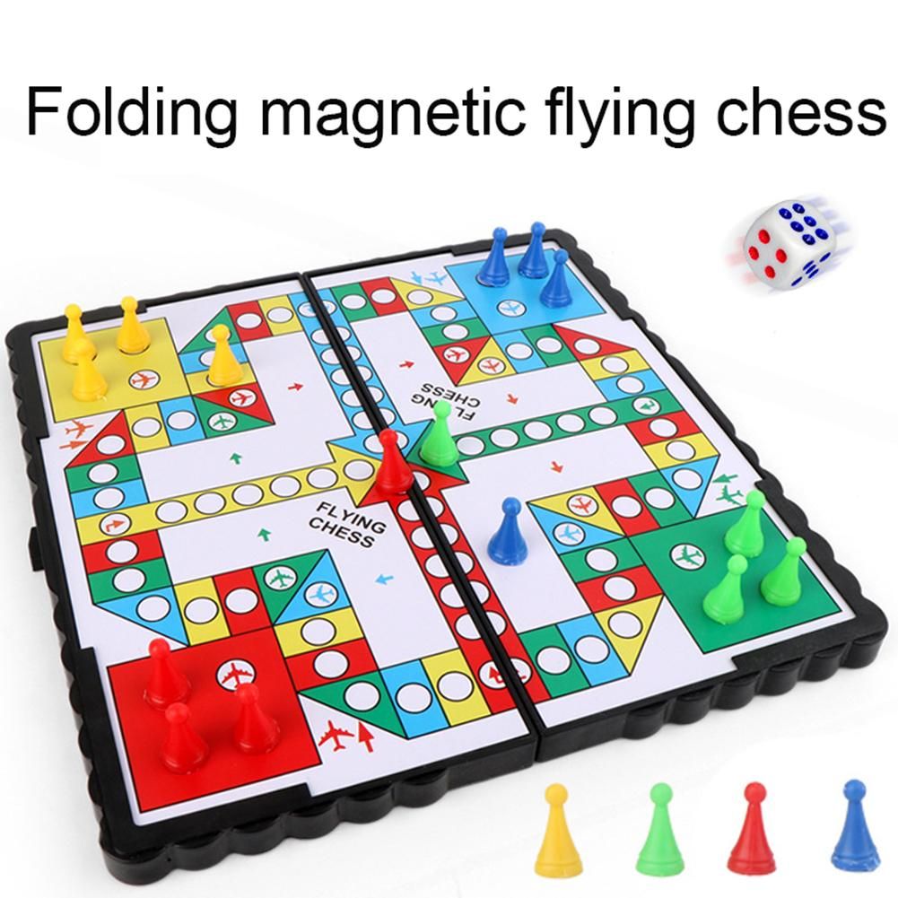 NYT Foldable Megnatic Flying Ludo Parent Child Amusement Board Game Intelligent Toy
