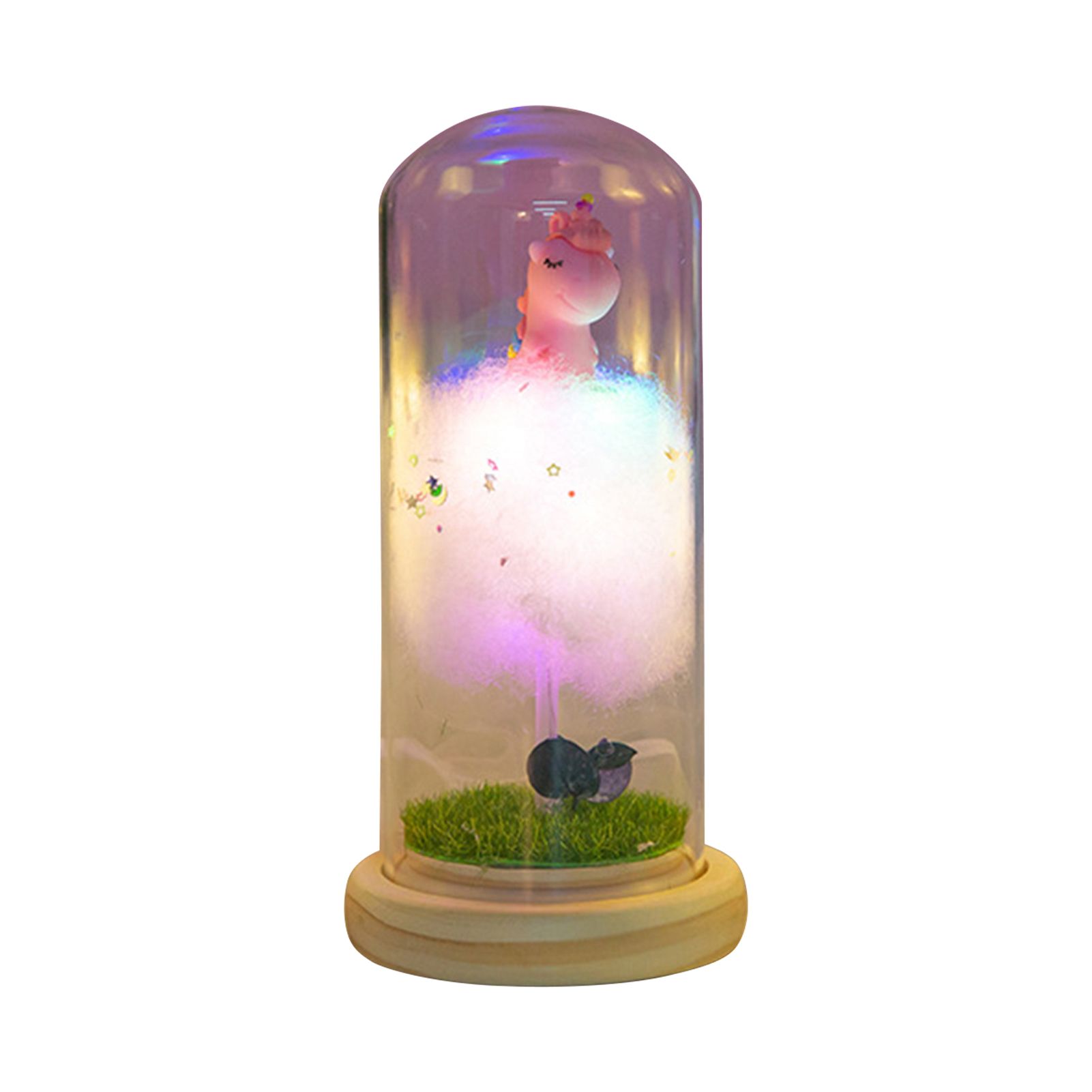 Unicorn Night Lamp Decorative DIY Handmade Unicorn in Glass Decor