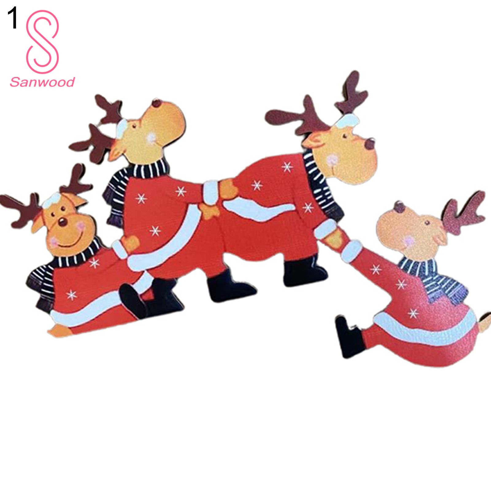 Christmas Door Decoration Smooth Lines Xmas Front Porch Decor