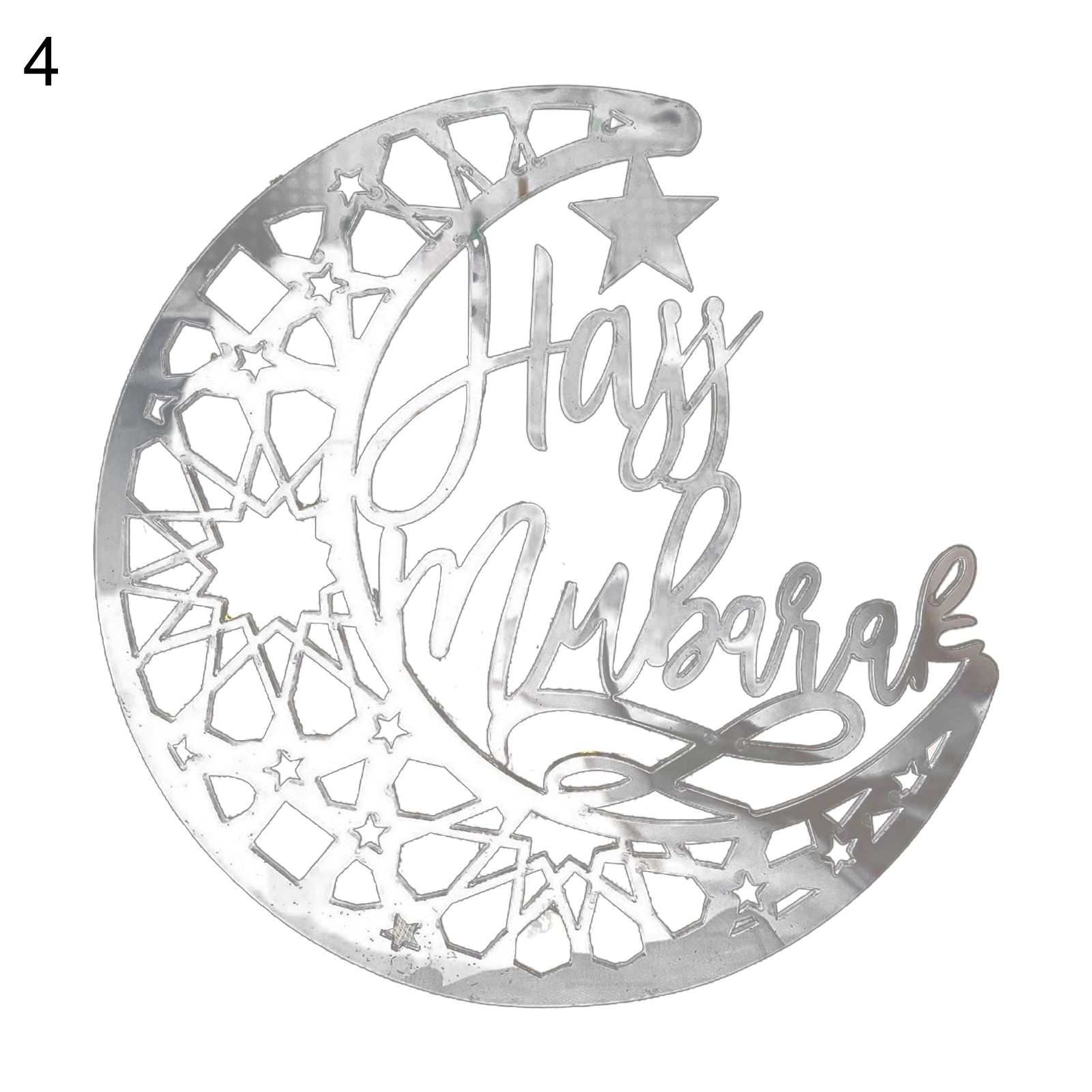 Festival Sticker Multipurpose 3D Vibrant Moon Wall Sticker Decor