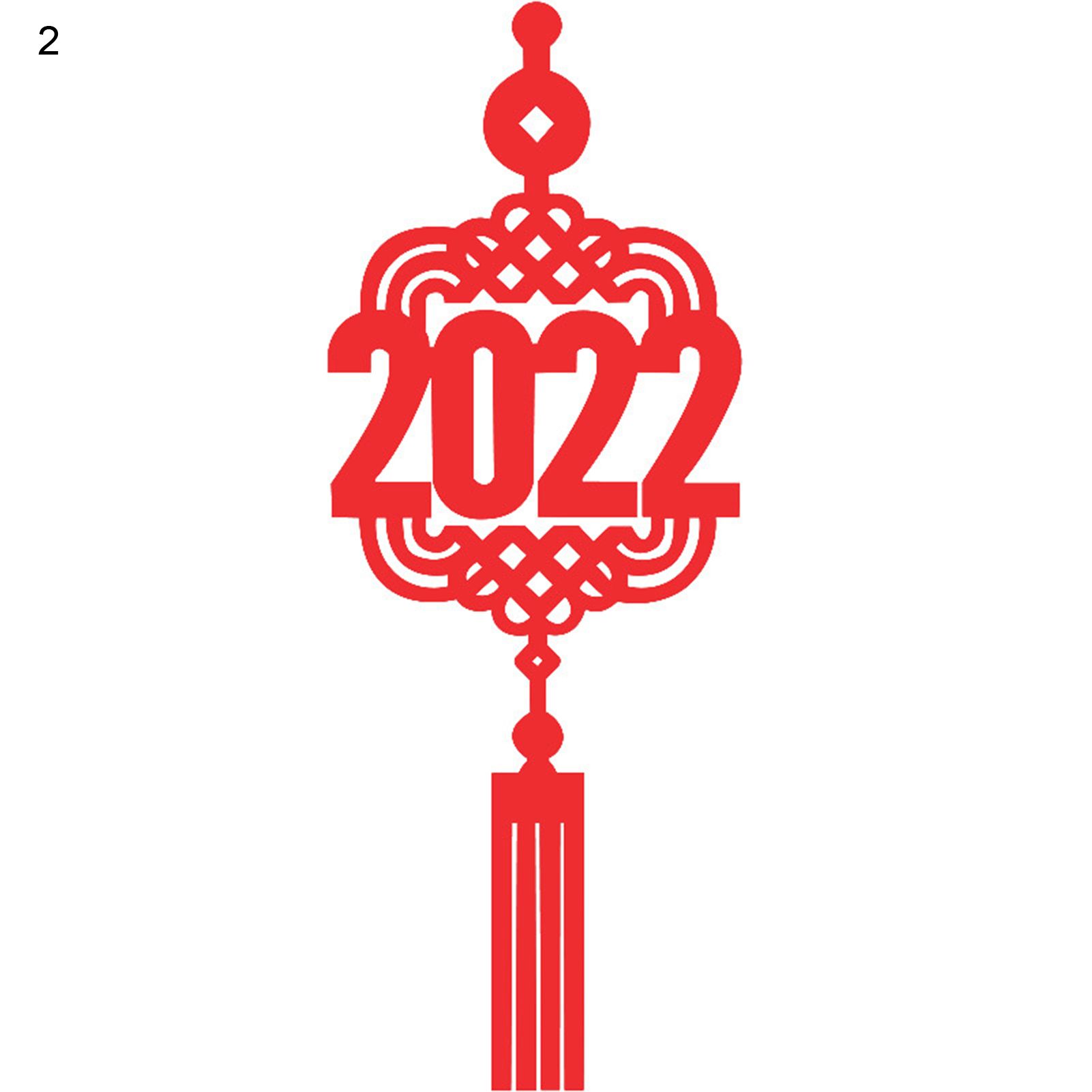 Window Sticker Propitious 2022 Auspicious Carp Shape Wall Sticker
