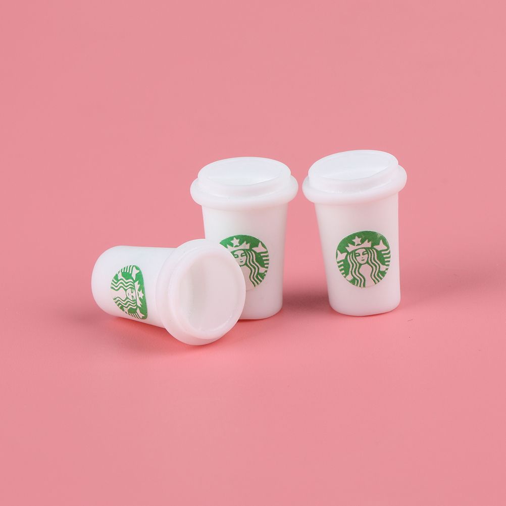 3pcs Kitchen food drink cup for doll diy miniature dollhouse dolls accessories