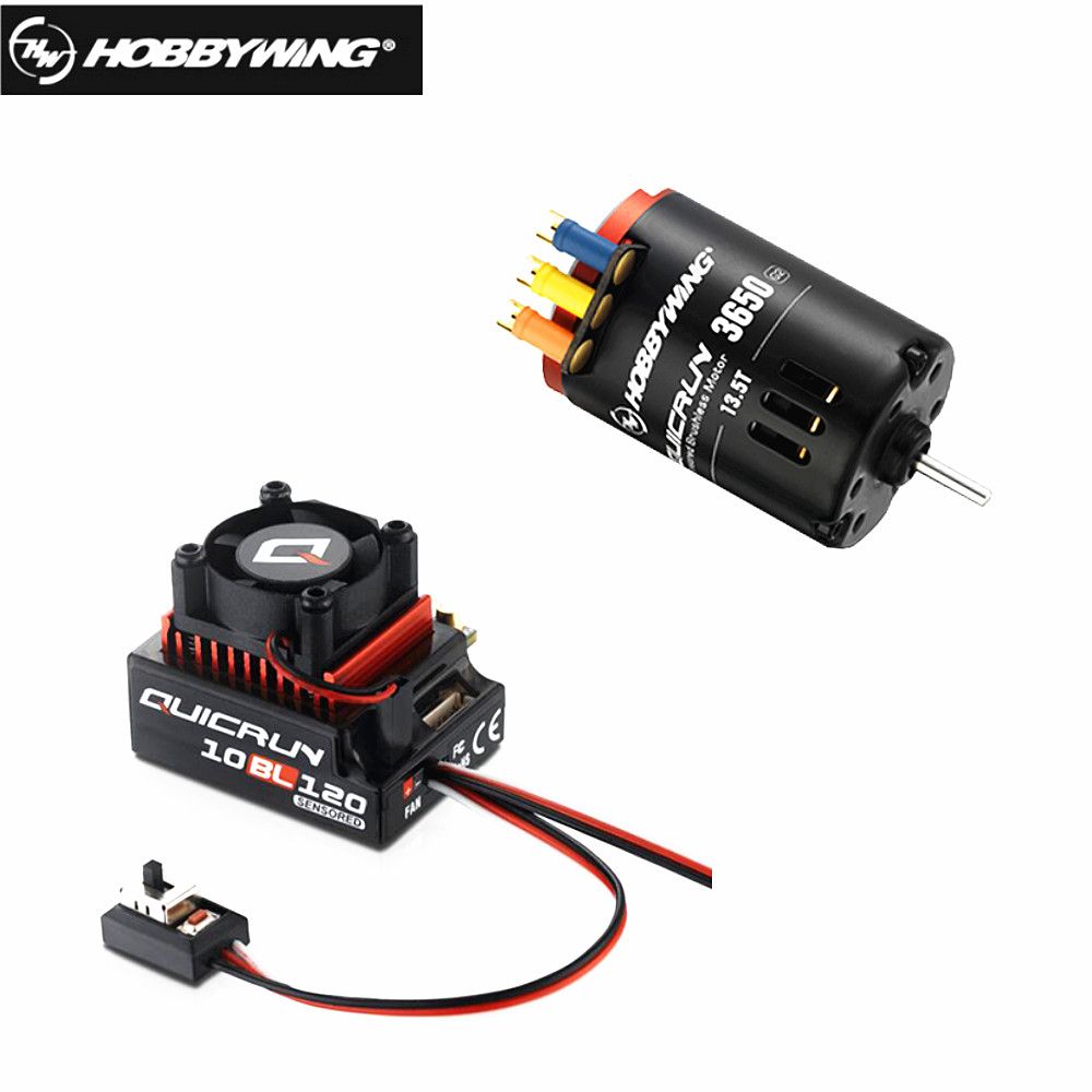 Yfashion HobbyWing QuicRun 3650 SD 2 with QuicRun 10BL120 120A Sensored Comb for RC 1/10 cars