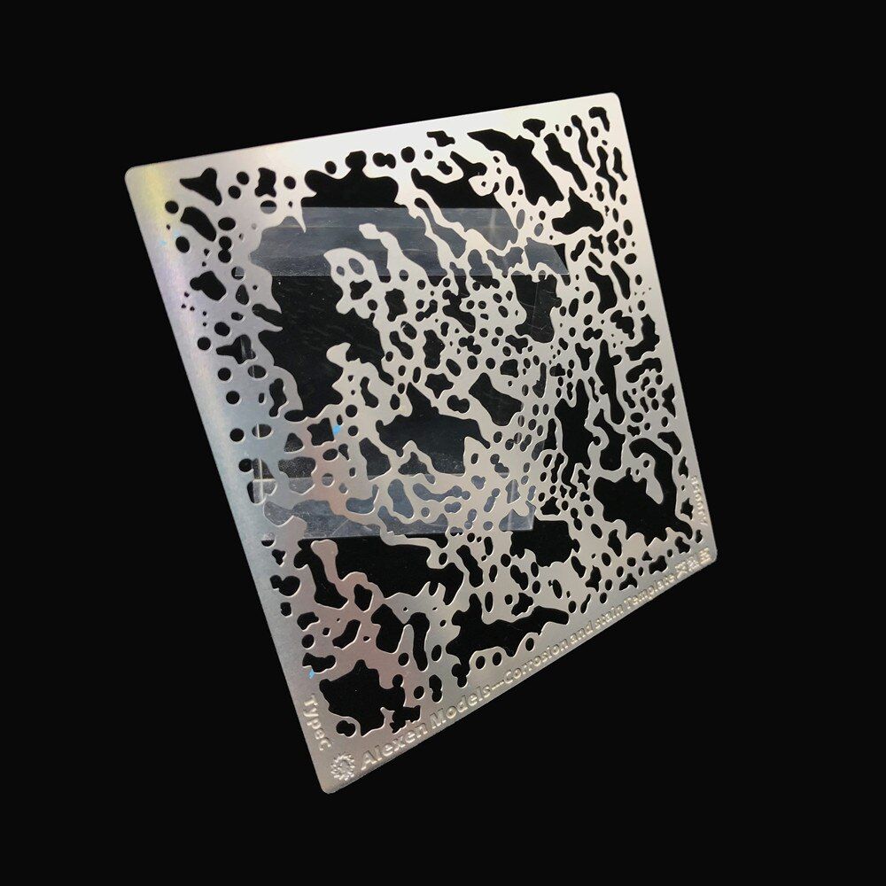 Alexen Model Corrosion and Stain Template Leakage Spray Plate for Military Model