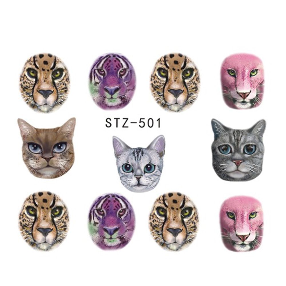 Lavender Stickers For Nails Romantic Flowers Bouquet Designs Tattoo Spring Water Decals Geometry DIY Manicure Foils LESTZ501-514