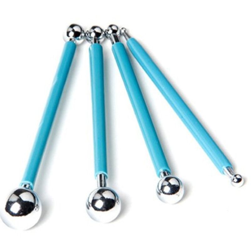 4pcs/set Professional DIY Stainless Steel Polymer Clay Tools Playdough Tool Sculpture Tools Toys For Clay Carving