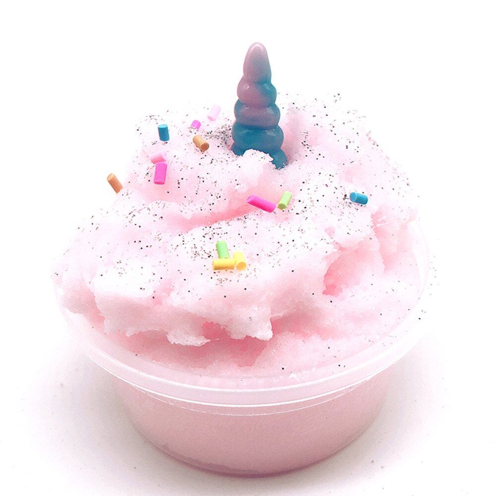 Educational Toy For Kids Gift Diy Dolphin Non-stick Large Foam Mud Pressure Relief Toys Children Diy Fluffy Slime Lizun Gum Toys