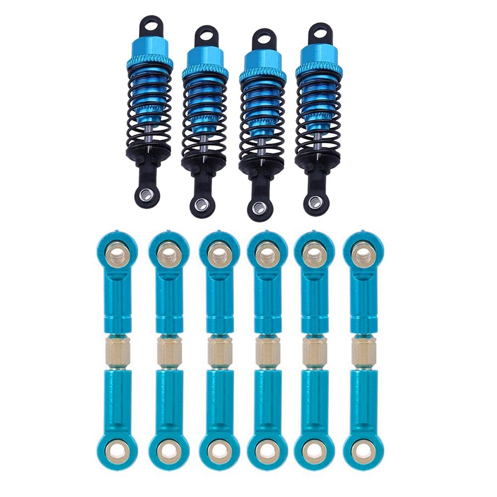 1set Aluminum Shock Absorber for 1:18 Wltoys A959 A969 A979 & 6Pcs Adjustable Metal Linkages Pull Rod Servo Link A959-03