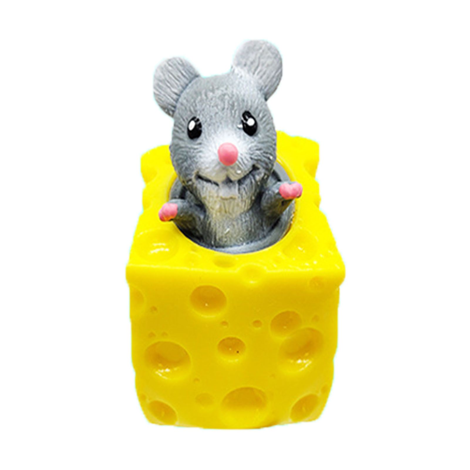 Fidget Toy Wear-resistant Squeezable Mouse Cheese Stress Toy