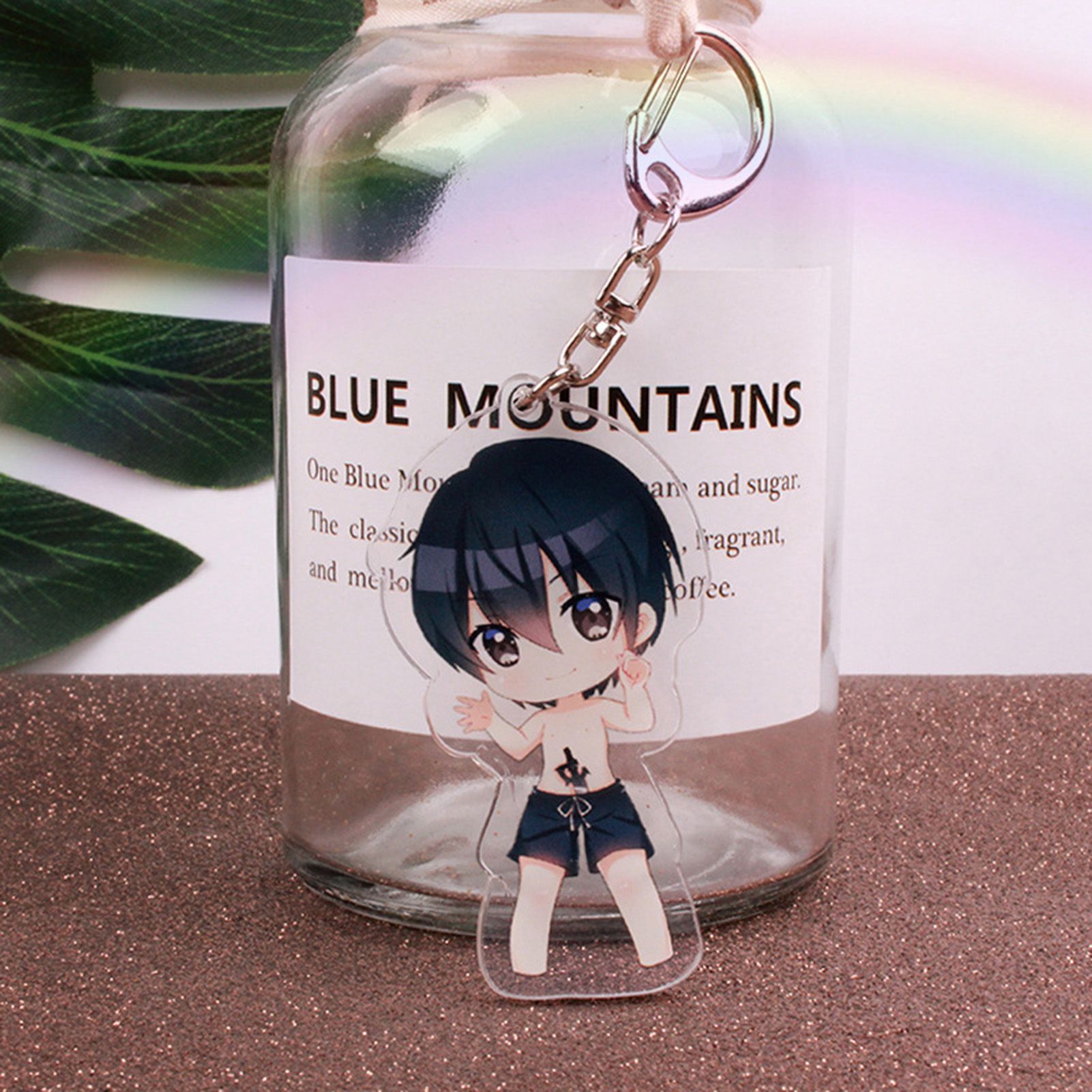Keychain with Protective Film Uni Fashion AsunaYuuki Pendant Keychain