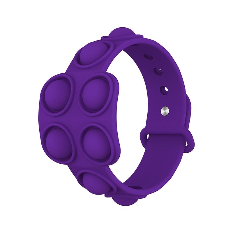 Simple Dimple Bracelet Anti Stress Relief Fidget Toys Antistress Popit Push Bubble Pop It Decompressed Sensory Toys  Kids