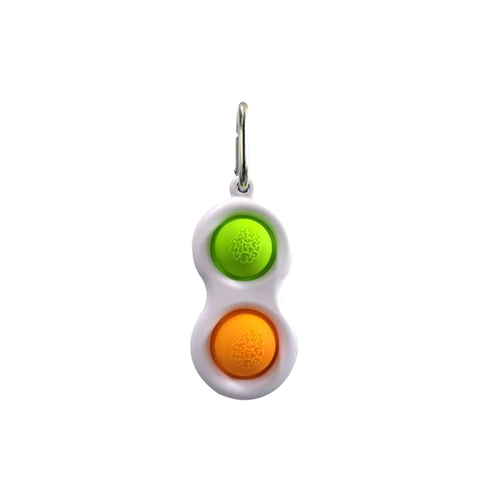 New Zinc Alloy Simple Dimple Fidget Toy For Kids  Keychain Stress  Hand Toys Push Pop Bubble Fidget Zabawki Antysres